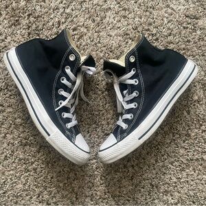 Converse All Star Chuck Taylor Black High Top Size Women's 7 Men's 5